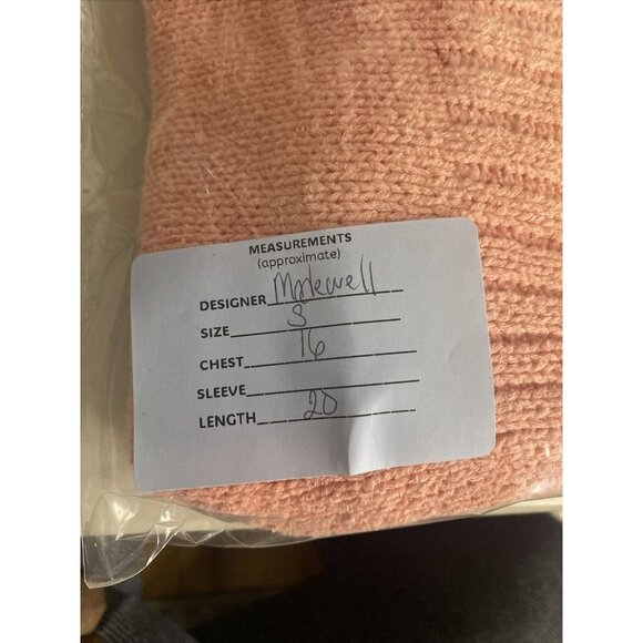 Madewell Womens Sunsetter Coral Pink Knit Sweater Tank Top Size Small - Picture 8 of 8